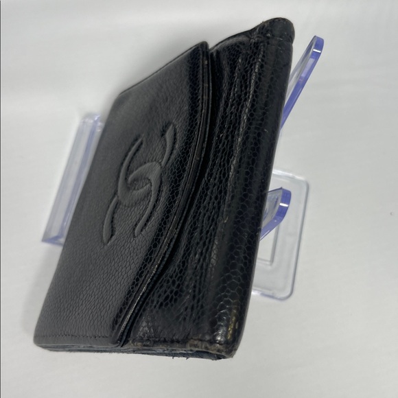 Chanel Caviar Skin Leather Bi-fold Wallet Black - Picture 14 of 14